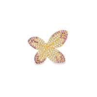 GocciAzzurra - dea gold champagne&ametista ring