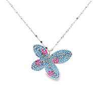 GocciAzzurra - dea celeste&fucsia necklace