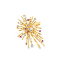 GocciAzzurra - firework gold crystal ametista celeste ring