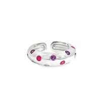 GocciAzzurra - GLAMOUR FUCSIA&AMETISTA RING