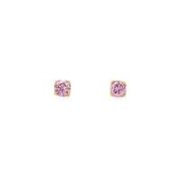 GocciAzzurra - lights gold rosa 5mm earrings