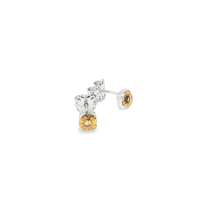 GocciAzzurra - lights champagne 5mm earrings
