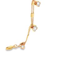 GocciAzzurra - lights gold crystal bracelet
