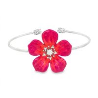 GocciAzzurra - plumeria crystal fucsia ring