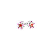 GocciAzzurra - plumeria orange&fucsia earrings
