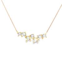 GocciAzzurra - rainbow gold crystal necklace