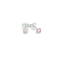 GocciAzzurra - lights rosa 4mm earrings