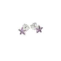 GocciAzzurra - starlike ametista earrings