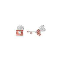 GocciAzzurra - unlock your heart orange earrings