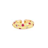 GocciAzzurra - GLAMOUR GOLD ROSA&FUCSIA RING