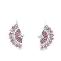 GocciAzzurra - DIVA CRYSTAL PEARLY PINK EARRINGS
