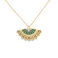 GocciAzzurra - diva gold crystal green glazed