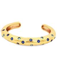 GocciAzzurra - GLAMOUR GOLD ACQUAMARINA&BLUE BRACELET