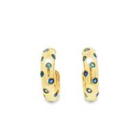 GocciAzzurra - GLAMOUR GOLD ACQUAMARINA&BLUE EARRINGS