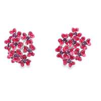 GocciAzzurra - CLOVER AMETISTA STONES PEARLY PINK GLAZED EARRINGS