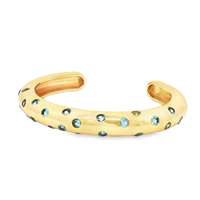 GocciAzzurra - GLAMOUR GOLD ACQUAMARINA STONES BRACELET