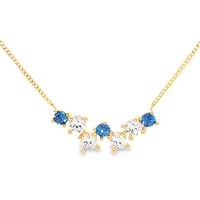 GocciAzzurra - RAINBOW GOLD CRYSTAL&BLUE NECKLACE