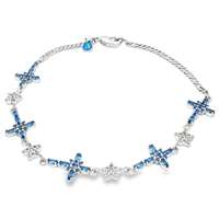 GocciAzzurra - CRUX CRYSTAL&BLUE STONES BRACELET