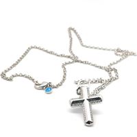 GocciAzzurra - CRUX CRYSTAL STONES NECKLACE