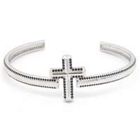 GocciAzzurra - CRUX BLACK STONES BRACELET
