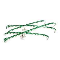 GocciAzzurra - CROSS GREEN STONES CENTRAL PIN EARRINGS
