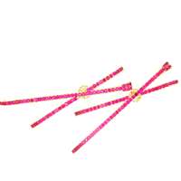 GocciAzzurra - CROSS RUBY STONES CENTRAL PIN EARRINGS