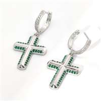 GocciAzzurra - CRUX GREEN STONES EARRINGS