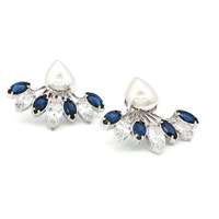 GocciAzzurra - AURORA CRYSTAL&BLUE STONES EARRINGS