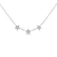 GocciAzzurra - STARLIKE CRYSTAL NECKLACE THREE STARS