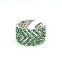 GocciAzzurra - GRACE GREEN STONES RING