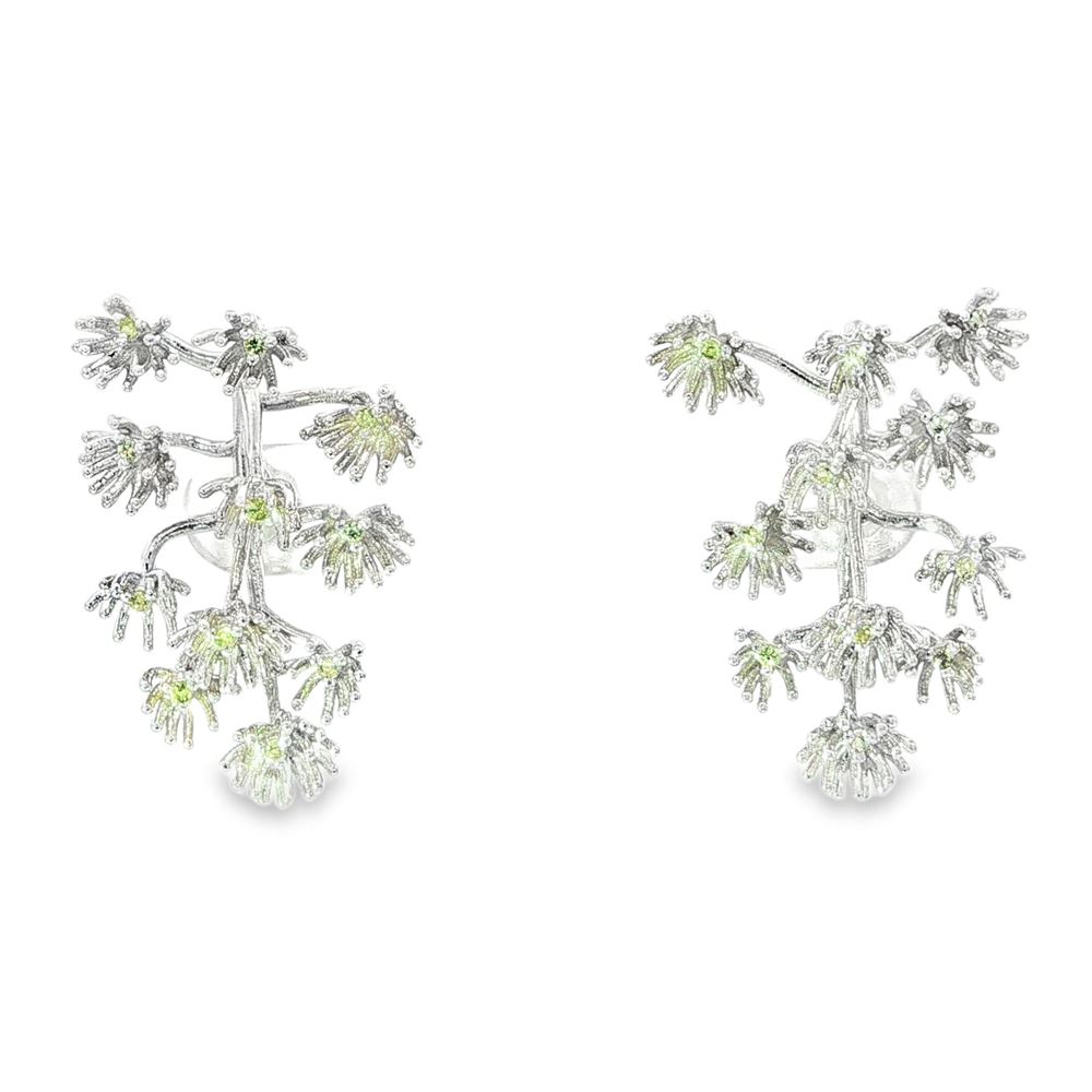 agave peridot earrings
