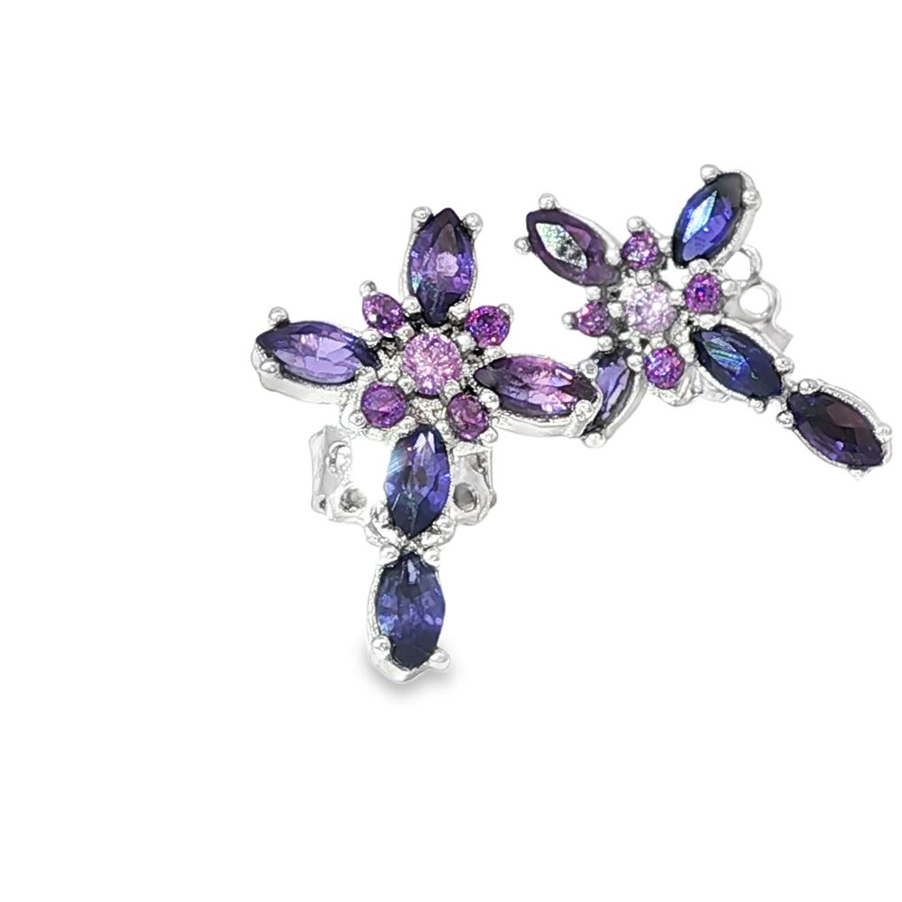 crux ametista earrings