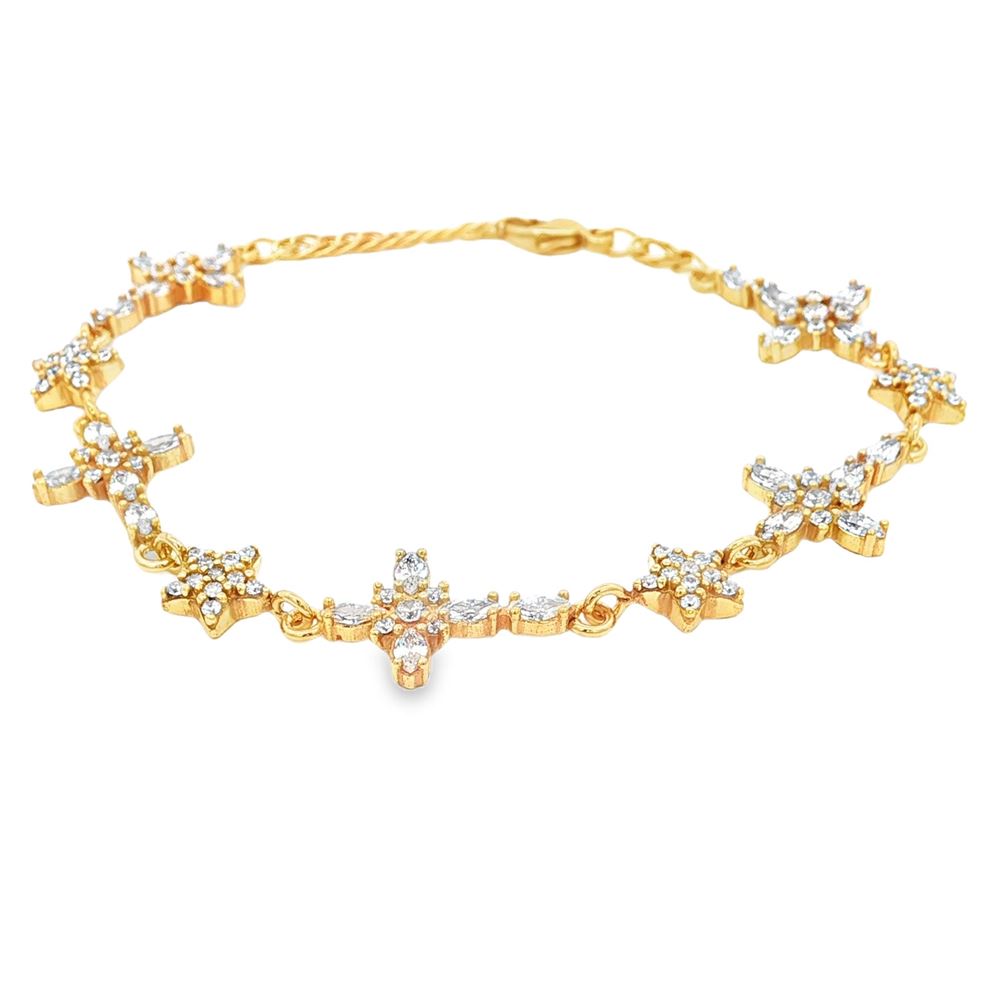 crux gold crystal bracelet