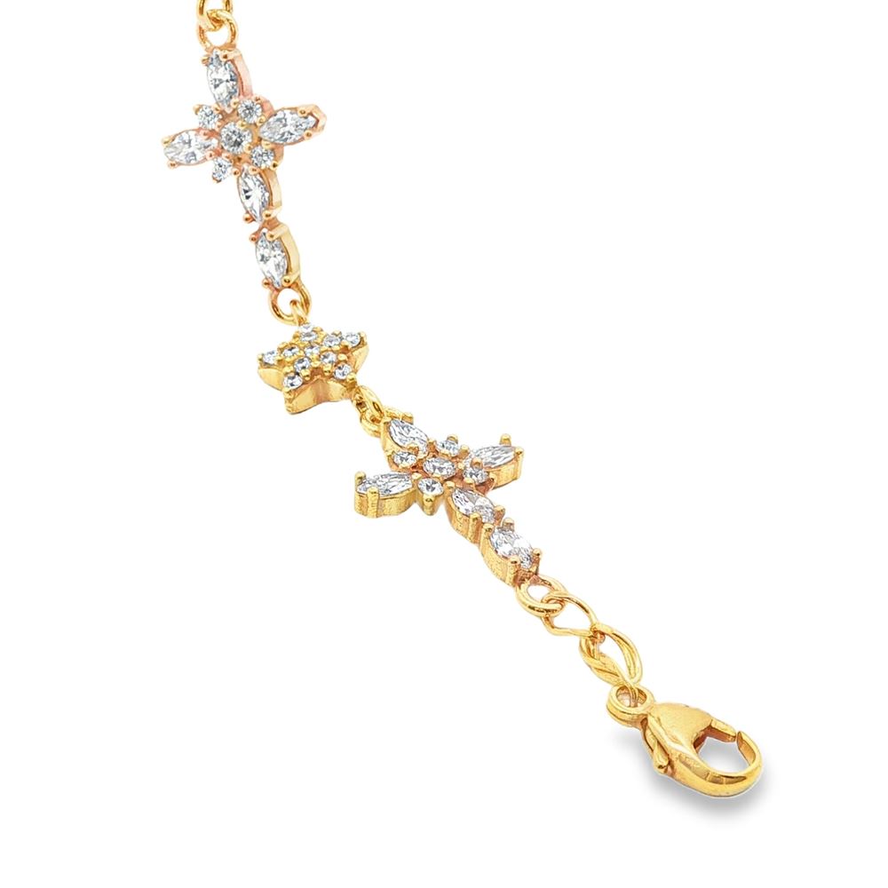 crux gold crystal bracelet