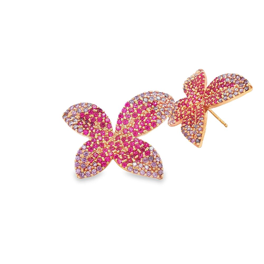 dea gold fucsia&ametista earrings