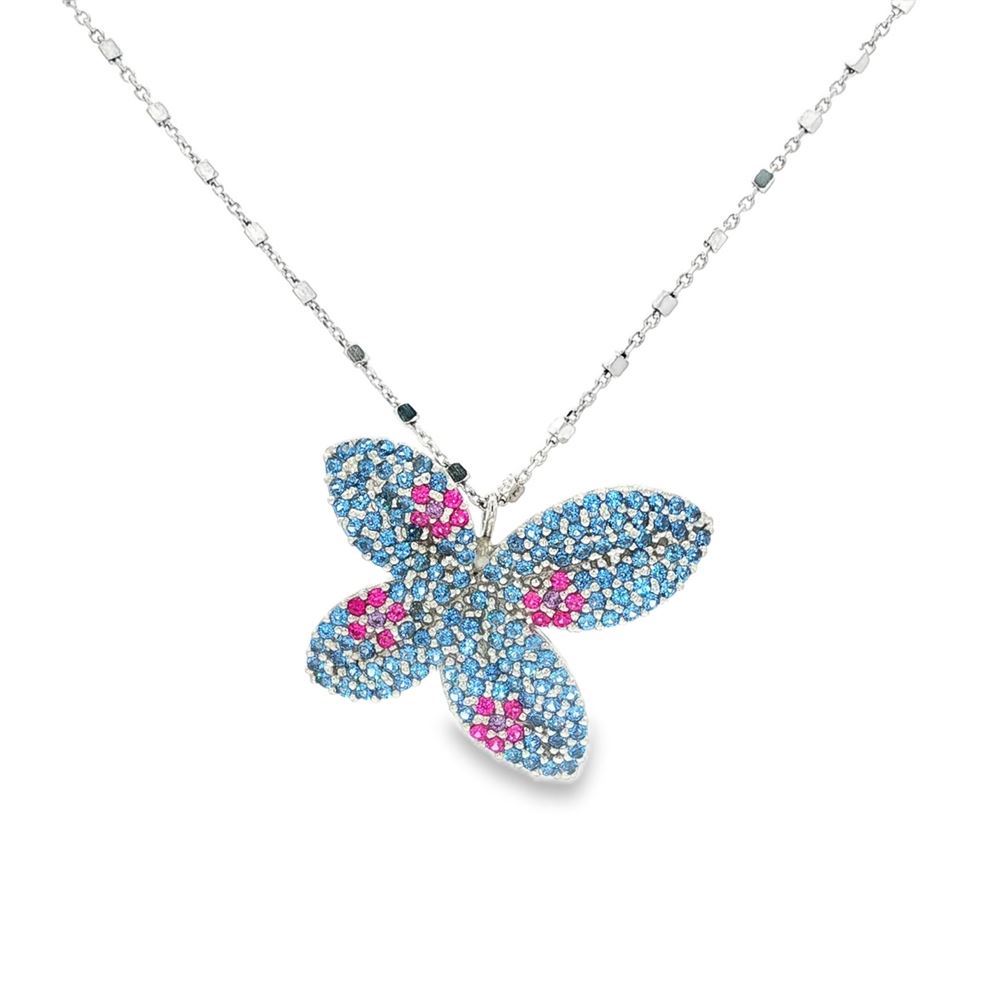 dea celeste&fucsia necklace