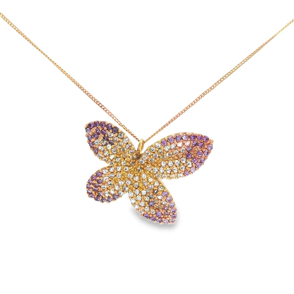 dea gold champagne&ametista necklace