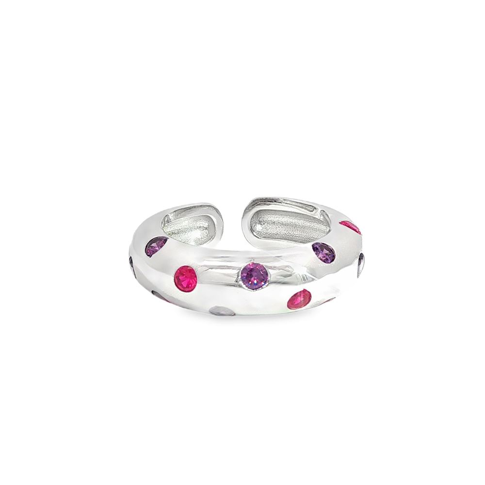 GLAMOUR FUCSIA&AMETISTA RING