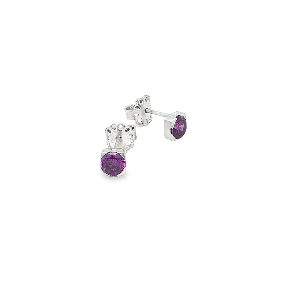 lights ametista 5mm earrings