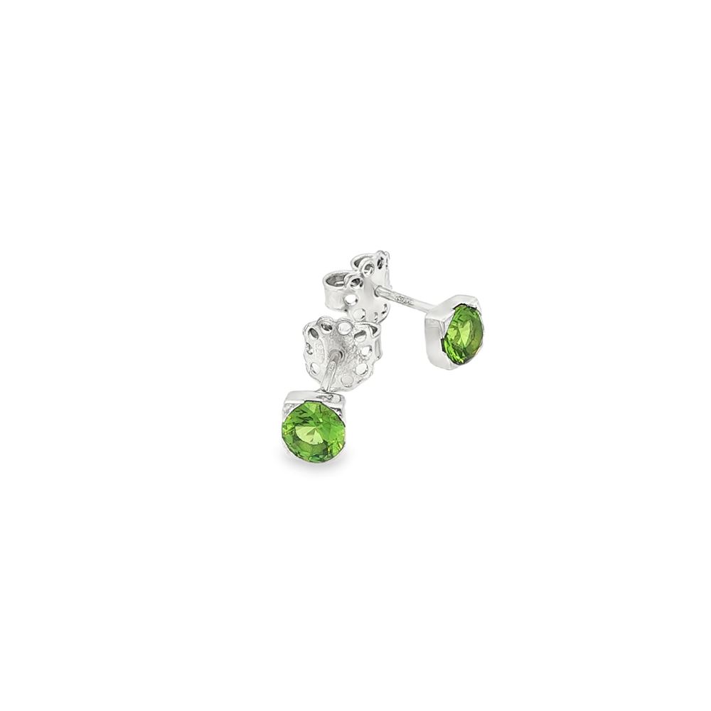 lights peridot 5mm earrings