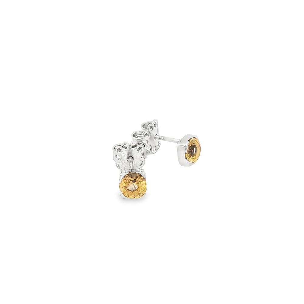 lights champagne 5mm earrings