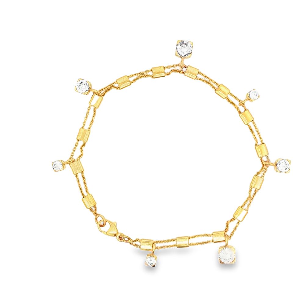 lights gold crystal bracelet