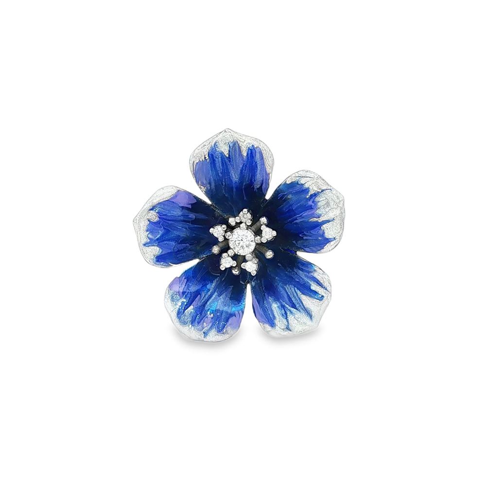 plumeria crystal blue ring