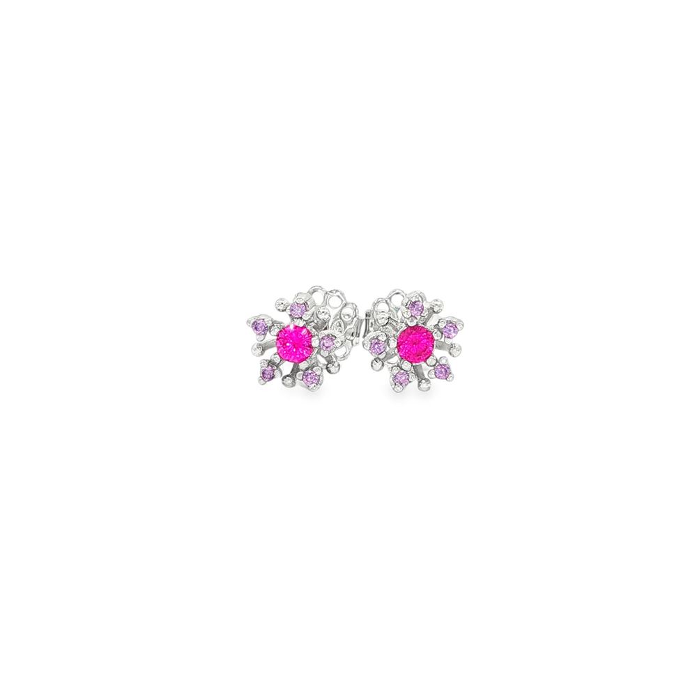 plumeria fucsia&ametista earrings