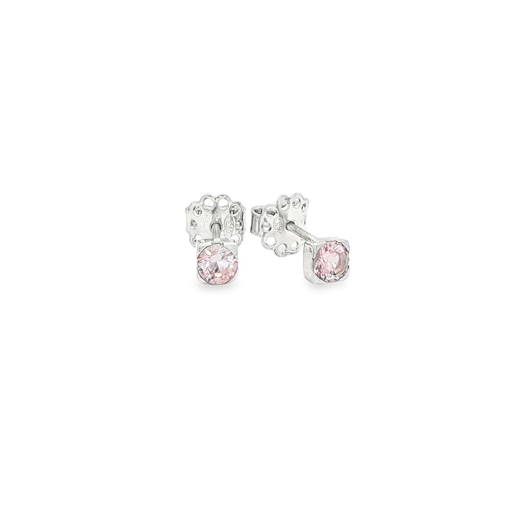 lights rosa 4mm earrings