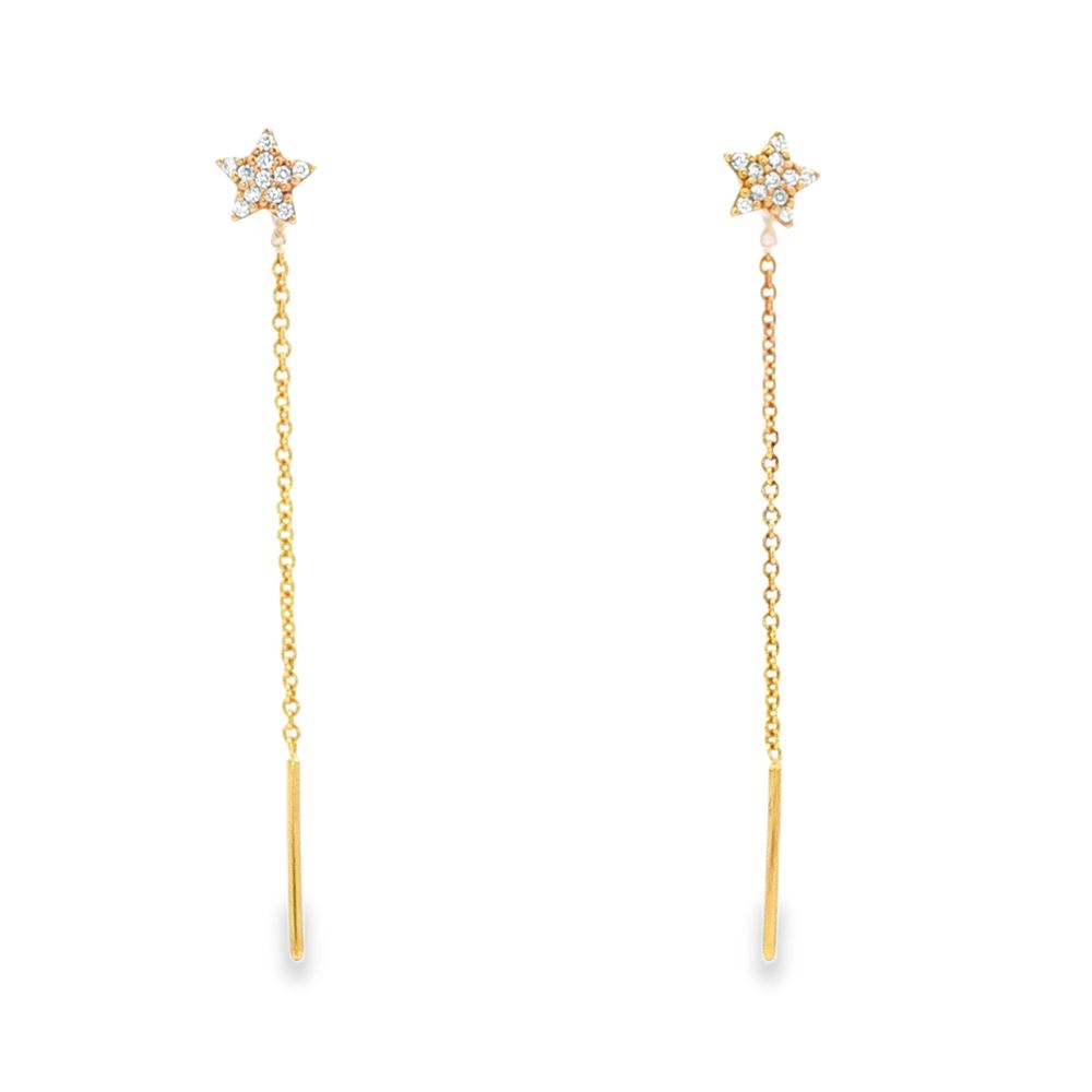 starlike gold chain crystal