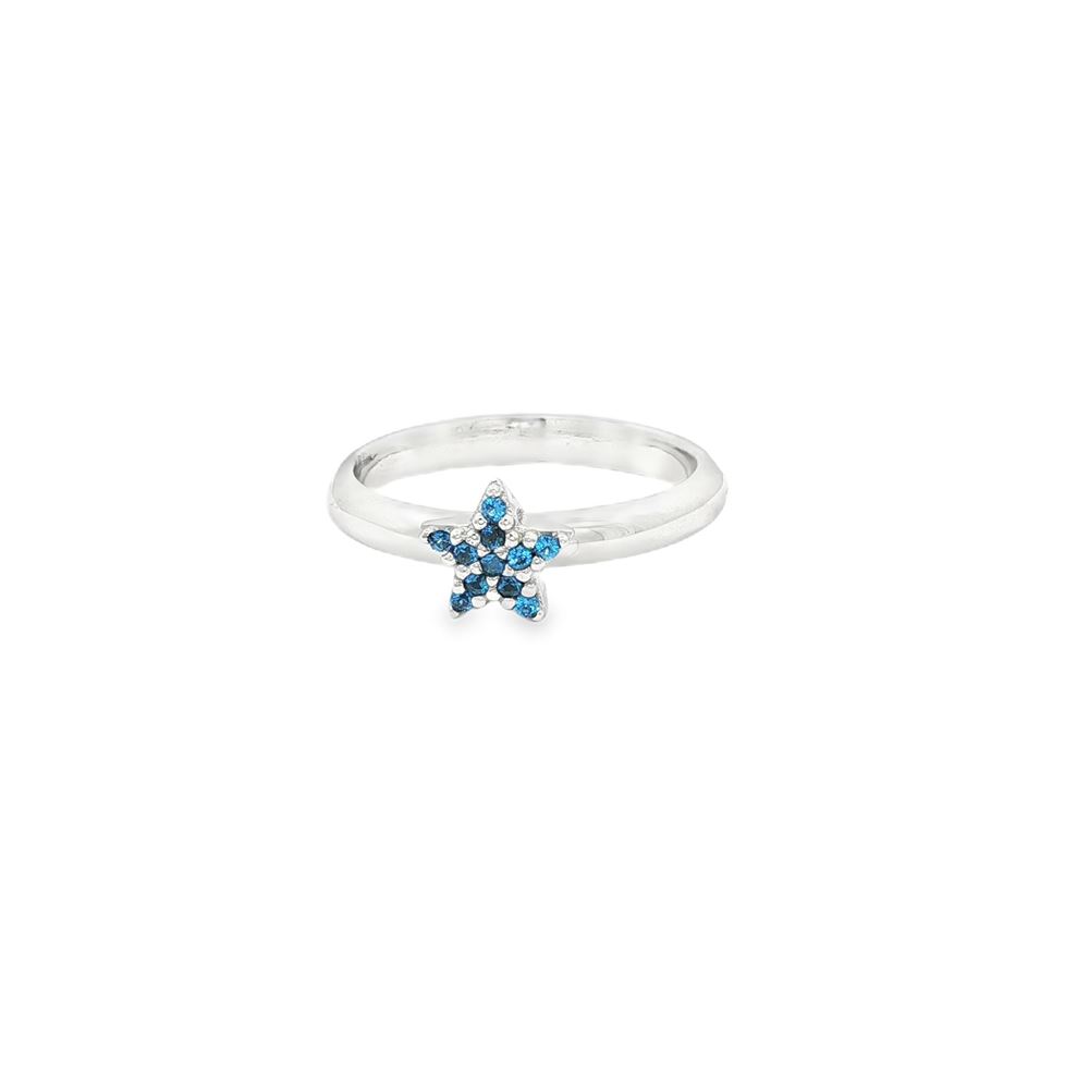 starlike blue ring