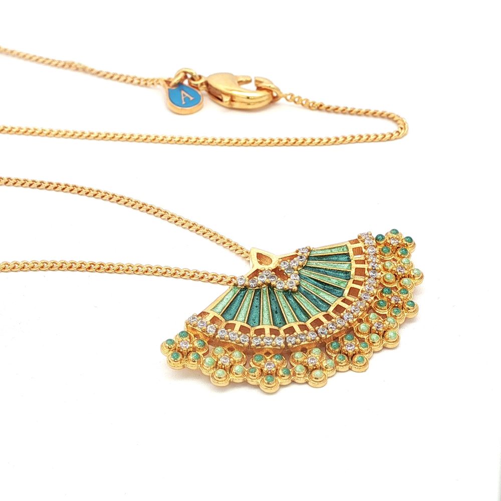 diva gold crystal green glazed