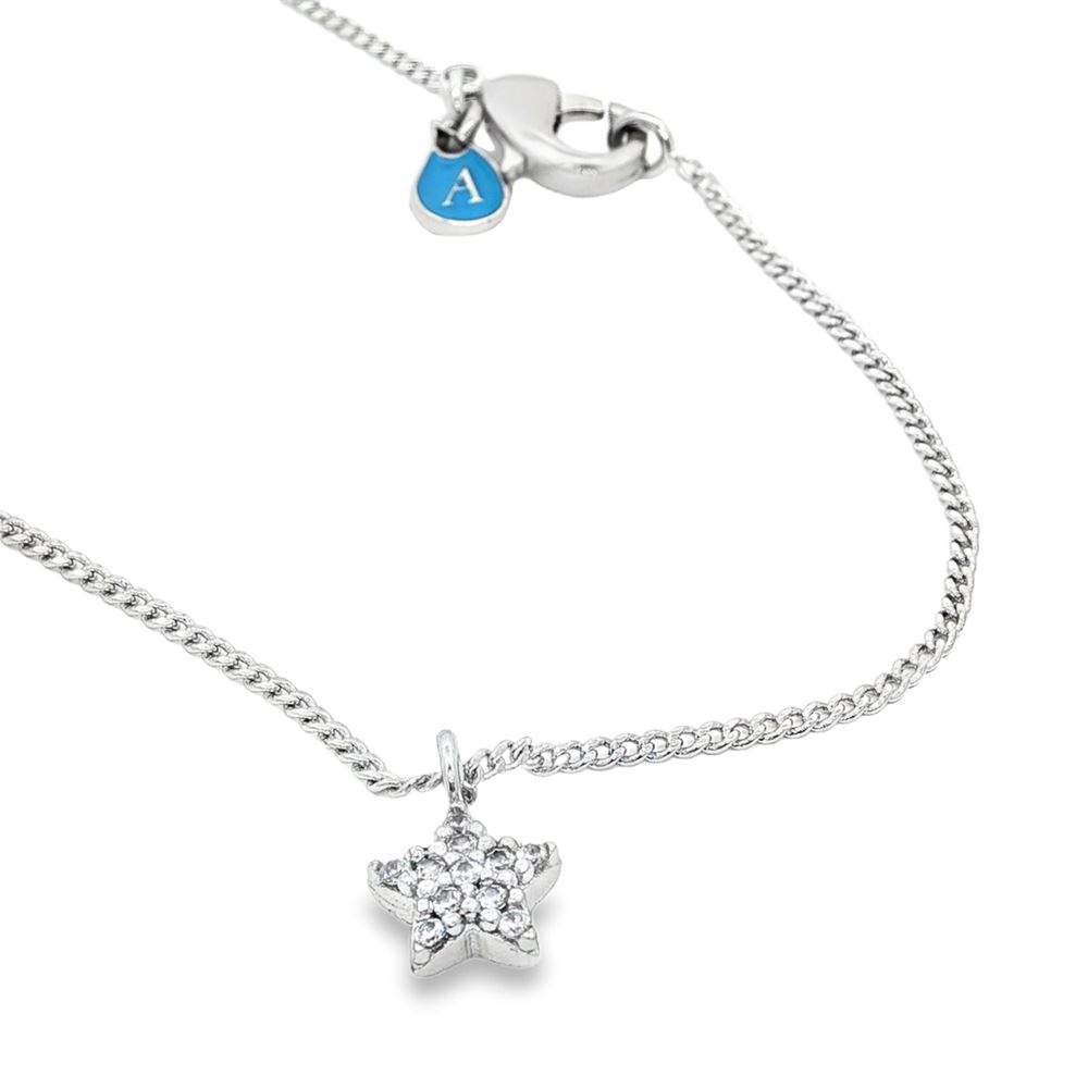 starlike crystal one star necklace