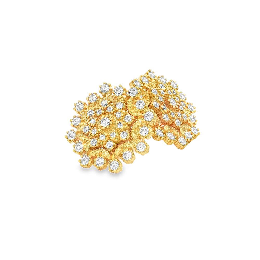 flake gold crystal earrings